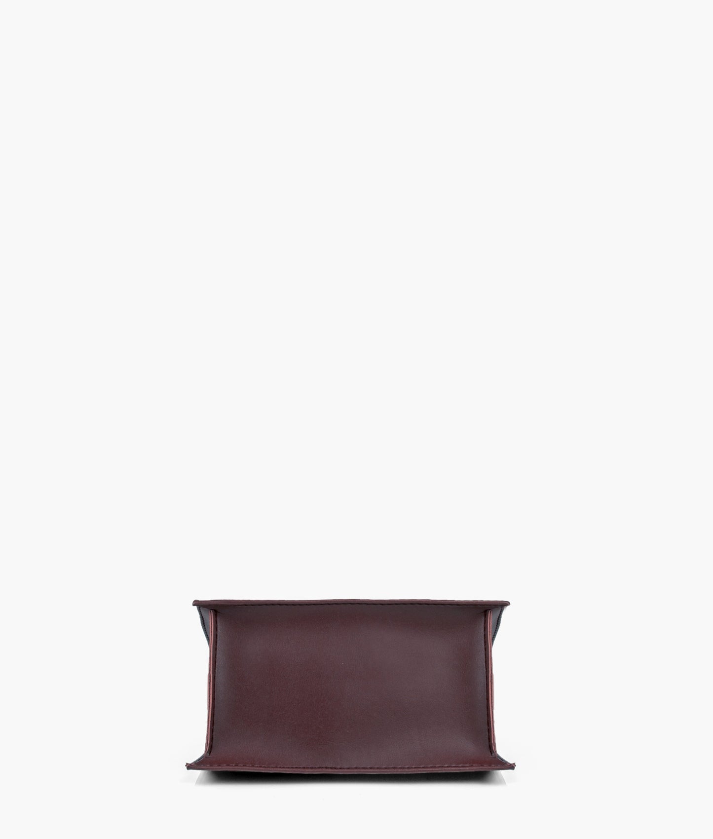 Burgundy mini cross-body bag