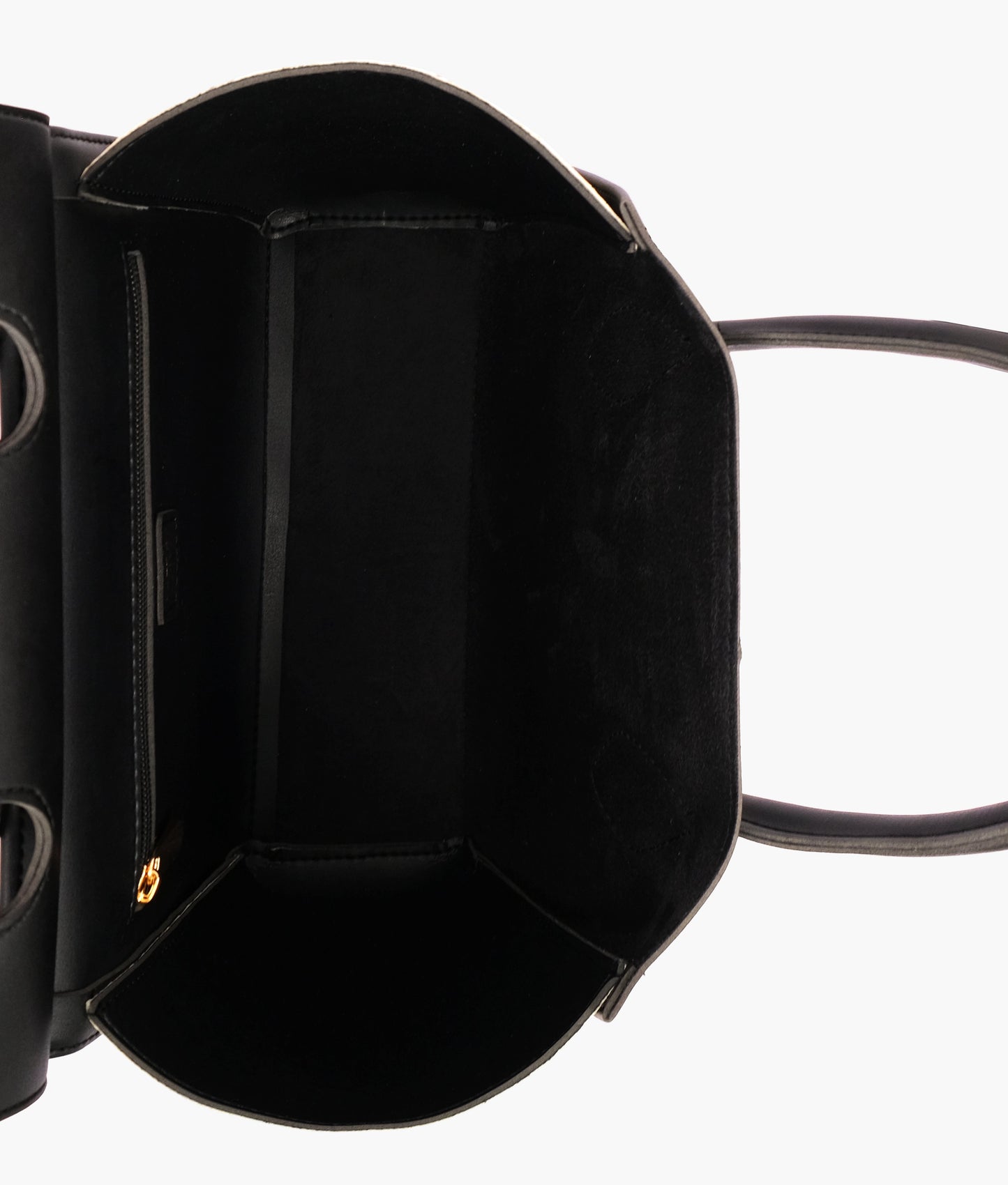 Black trapeze handbag