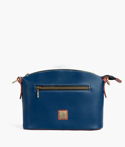 Blue dome cross-body bag