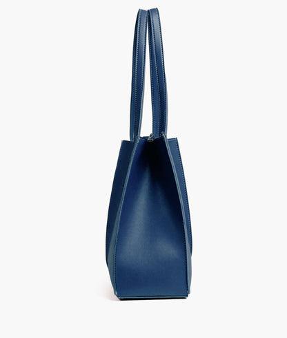 Blue work tote bag